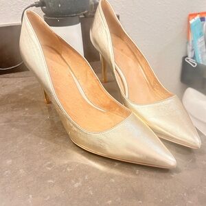 Pure Navy Women's Chic Metallic Women's Heels 9M US/ 39 EU